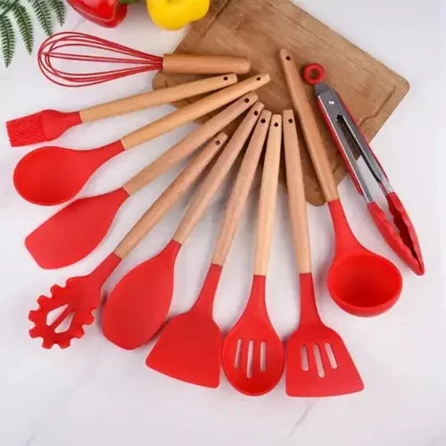 Kit Utensílios de Silicone Colher